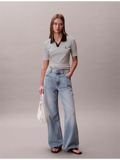 monologo rib polo (stripe) CALVIN KLEIN JEANS | LV047F835GXDY